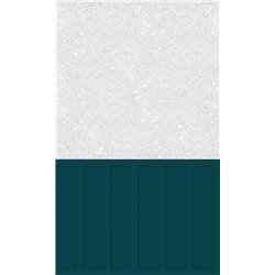 Panneau de douche Kinewall Design 150x202 cm Mixte bleu nuit + terrazzo gris