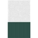 Panneau de douche Kinewall Design 125x250 cm Mixte vert + terrazzo gris