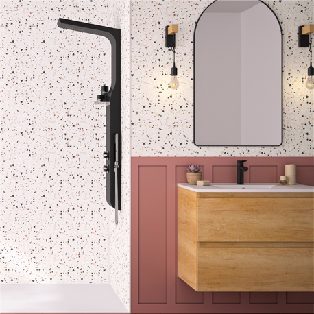Panneau de douche Kinewall Design 100x202 cm Mixte terracotta + terrazzo terracotta Panneau de douche Kinewall Design 100x202 cm Mixte terracotta + terrazzo terracotta