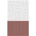 Panneau de douche Kinewall Design 150x202 cm Mixte terracotta + terrazzo terracotta