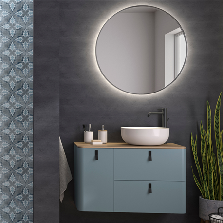 Panneau de douche Kinewall Design 125x202 xm Enduit gris anthracite Panneau de douche Kinewall Design 125x202 xm Enduit gris anthracite