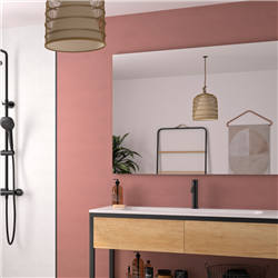 Panneau de douche Kinewall Design 125x202 xm Enduit terracotta