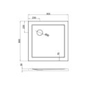 Receveur de douche Z11 carré Z1160 80x80 cm
