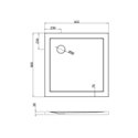 Receveur de douche Z11 carré Z1161 90x90 cm