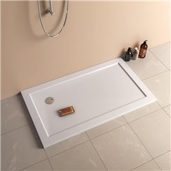 Receveur de douche Z11 rectangle bonde sur le côté Z1168 100x90 cm