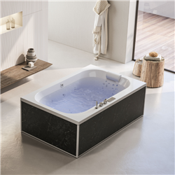 Baignoire balneo Bossanova air hôtel 185x120 cm, Tête à gauche