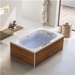 Baignoire balneo Bossanova air hôtel 185x120 cm, Tête à gauche
