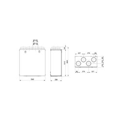 VMC double flux InspirAIR Top 210 m3/h Télécommande  + siphon