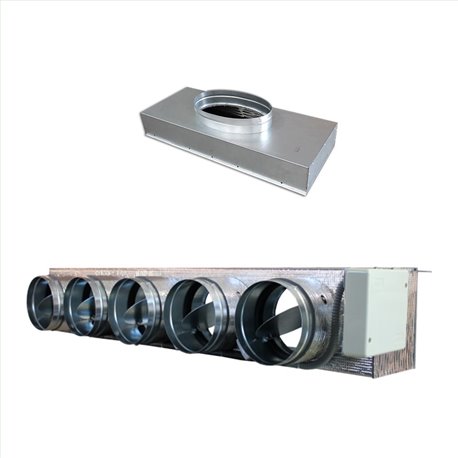 Pack Plénum EasyZone Medium sans VMC 5 sorties pour gainable Daikin FBA 35/50
