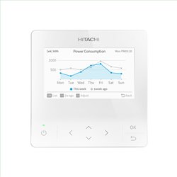 Contrôleur Couleurs Design filaire pour unité de climatisation Hitachi