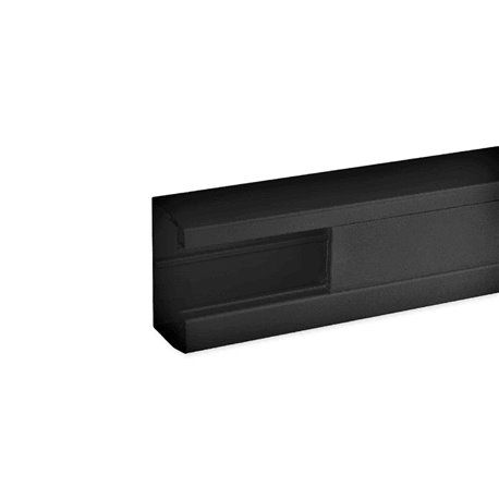 Lot de 2 m de goulotte d'installation clip45 TerCia TA-C45 90x55 1 compartiment noire Lot de 2 m de goulotte d'installation clip45 TerCia TA-C45 90x55 1 compartiment noire