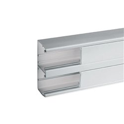 Lot de 12 m de goulotte d'installation clip45 TerCia TA-C45 134x55 2 compartiments alucolor