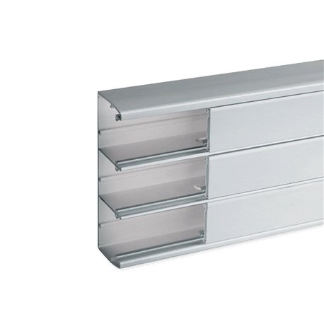 Lot de 12 m de goulotte d'installation clip45 TerCia TA-C45 164x55 3 compartiments alucolor Lot de 12 m de goulotte d'installation clip45 TerCia TA-C45 164x55 3 compartiments alucolor