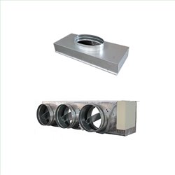Pack Plénum QAI Medium IB8 3 sorties pour gainable Mitsubishi Electric PEAD-M60JA