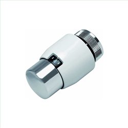 Tête thermostatique chromée pour radiateur H2O