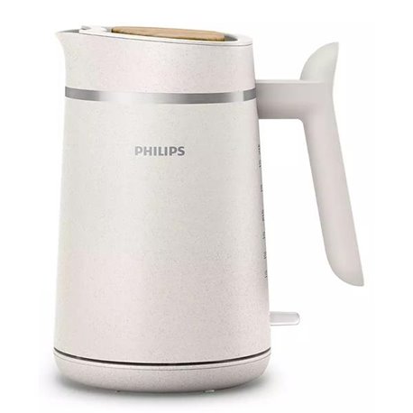 Bouilloire 1,7 L sans fil avec socle 360° Eco Conscious HD9365.10 2200 Watts blanc soyeux mat