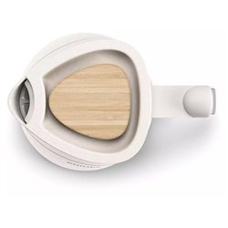 Bouilloire 1,7 L sans fil avec socle 360° Eco Conscious HD9365.10 2200 Watts blanc soyeux mat
