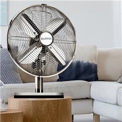 Ventilateur de table HEOLE 35 Watts Chromé
