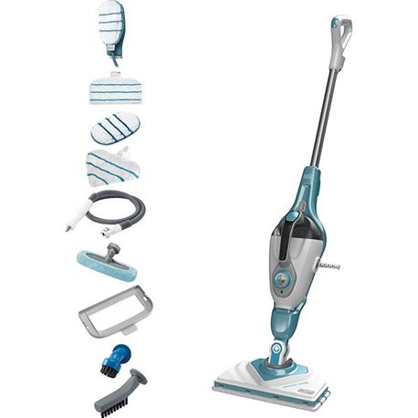 Balai vapeur 11 en 1 SteaMitt BHSM166DSM 0,5 Litre blanc et turquoise