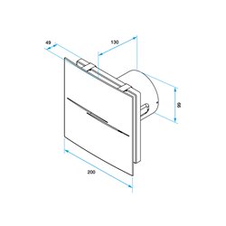 Extracteur permanent INEA Eco Silent Détection d'humidité Ø100 mm