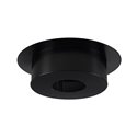 Finition plafond ronde FP150I/GH120/9019 Ø 150mm Noir pour conduit isolé