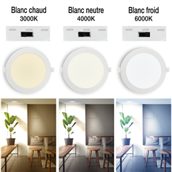 Spot Led Encastré SATURN 12W 1050 Lm Température de Lumière Variable ARCHI
