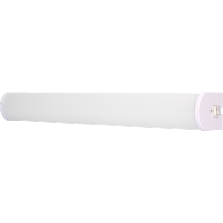 Réglette Led Salle de Bain KLIP 8W 900 Lm Interrupteur Blanc Neutre AQUA
