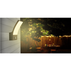 Applique Led Extérieur CURVE 12,5W 1000 Lm Détection de Mouvement GARDEN