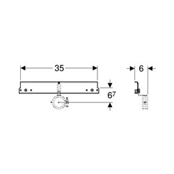 Fixation pour siphon central 