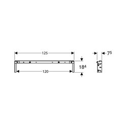 Traverse 120 cm 