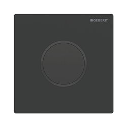 Commande urinoir Noir mat Anneau noir