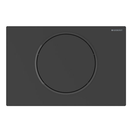Plaque de déclenchement Noir mat Anneau Noir