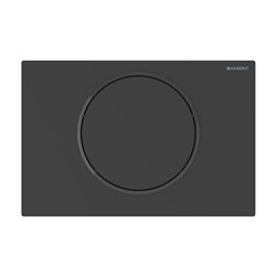Commande WC Noir mat laqué Anneau noir