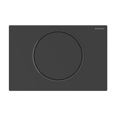 Commande WC Noir mat laqué Anneau noir