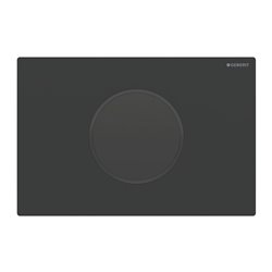Plaque de déclenchement Noir mat Anneau noir
