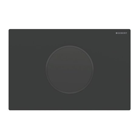Plaque de déclenchement Noir mat Anneau noir