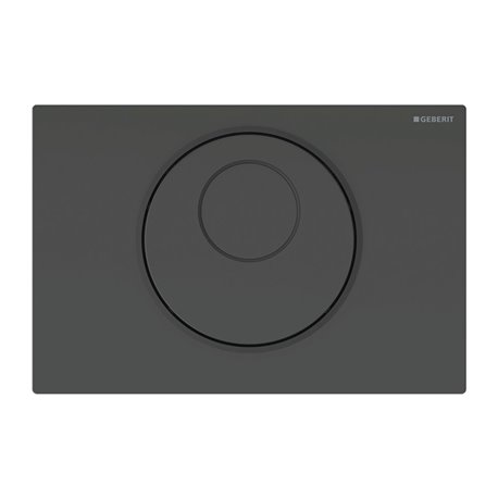 Plaque de déclenchement Noir Anneau noir mat