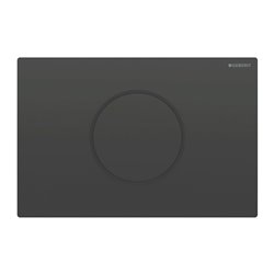 Plaque de déclenchement Noir Anneau Noir mat