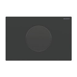 Plaque de déclenchement Noir mat Anneau Noir