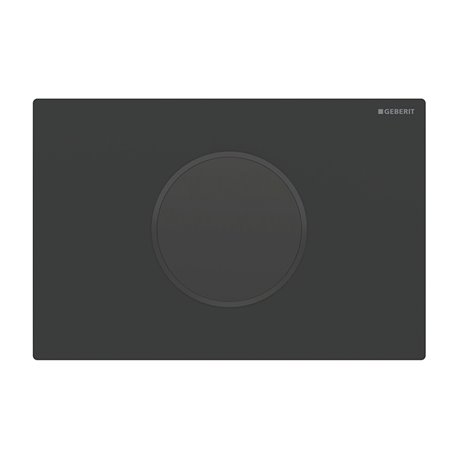 Plaque de déclenchement Noir mat Anneau Noir