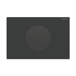 Plaque de déclenchement Noir mat Anneau noir