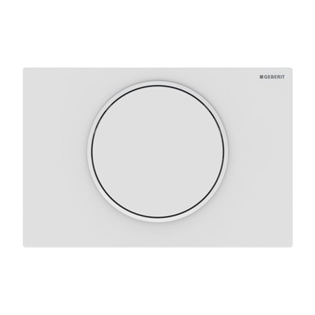 Plaque de déclenchement Sigma 10 Blanc mat laqué Anneau blanc