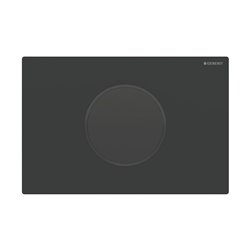 Plaque de déclenchement Noir mat Anneau noir