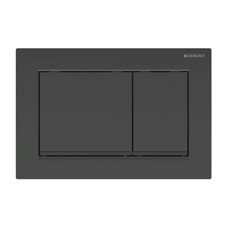 Plaque de déclenchement Omega30 Noir Bandes noir mat