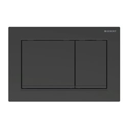 Plaque de déclenchement Omega30 Noir mat laqué Bandes noir