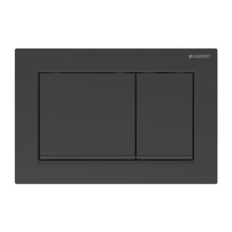 Plaque de déclenchement Omega30 Noir mat laqué Bandes noir