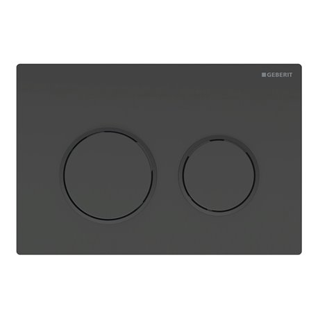 Plaque de déclenchement Omega20 Noir Anneaux noir mat