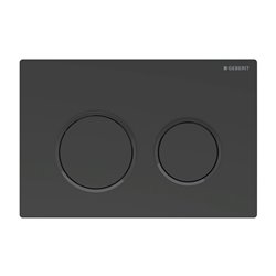 Plaque de déclenchement Omega20 Noir mat laqué Anneaux noirs