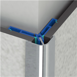 Profilé en L Kinewall Start 216 cm Argent brillant