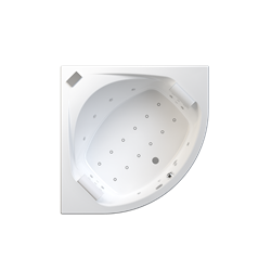 Baignoire balneo Otea sensation air pool 140 cm, tête à gauche